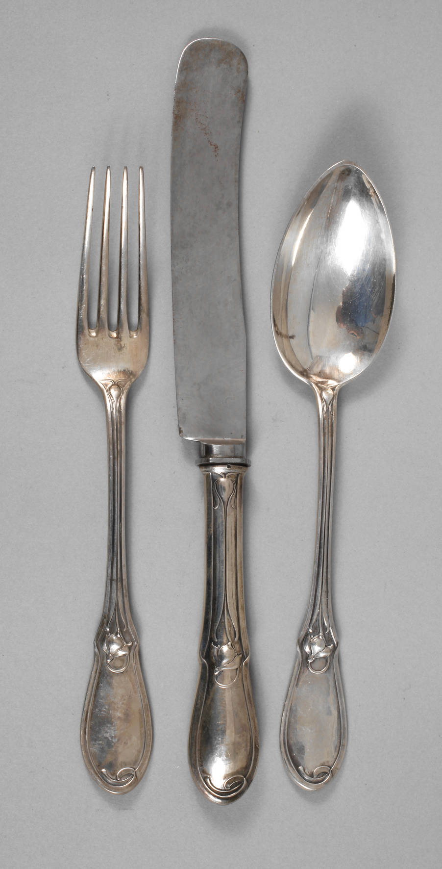 Silber drei Besteckteile Jugendstil