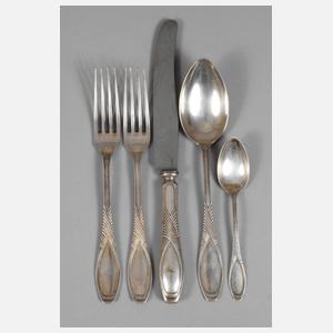Silber fünf Besteckteile Jugendstil