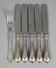 Silber sechs Besteckteile Wolfers Frères Brüssel