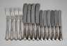 Silber vierzehn Besteckteile Jugendstil