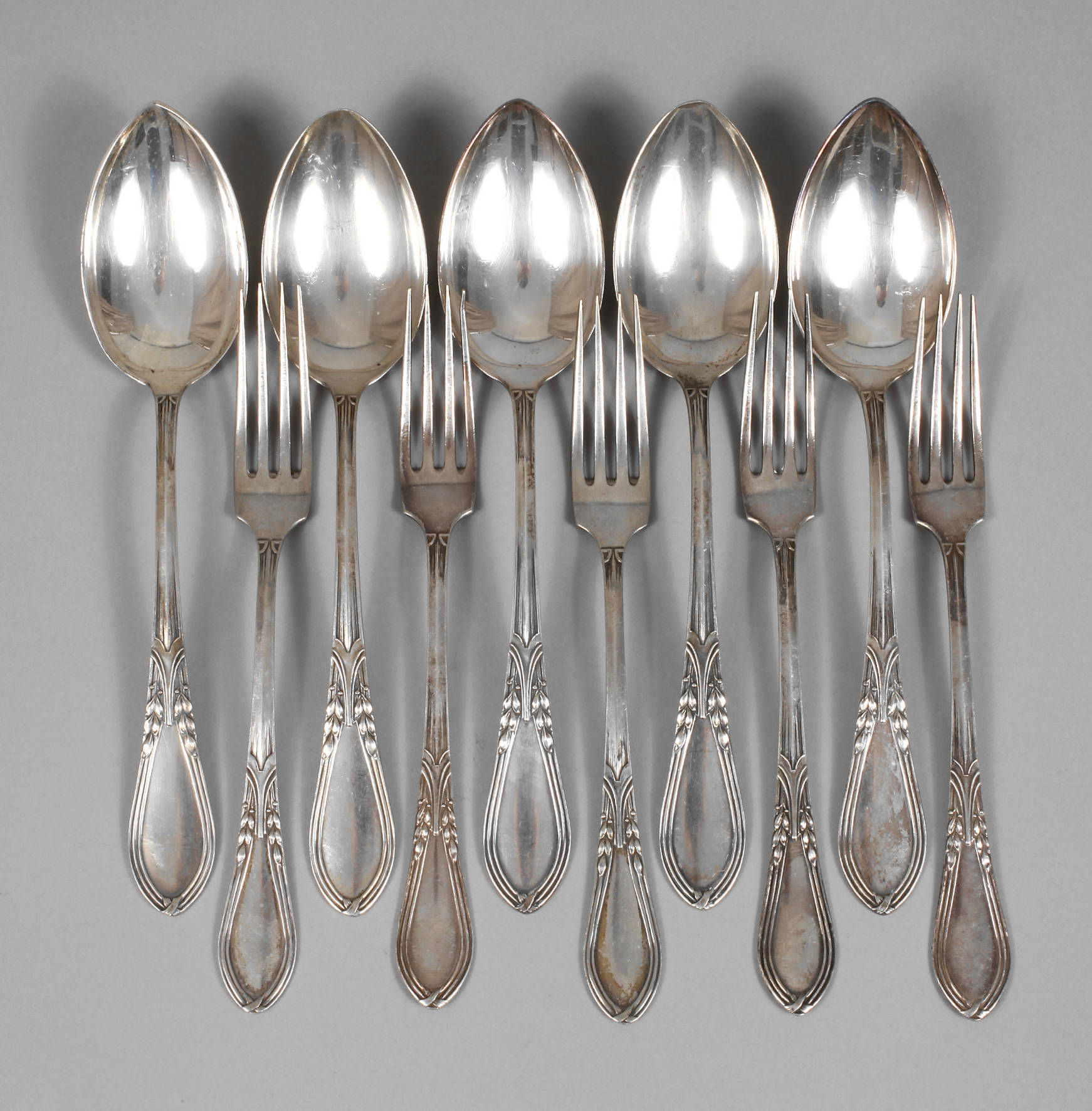 Zehn Besteckteile Gustav Haegermann AG