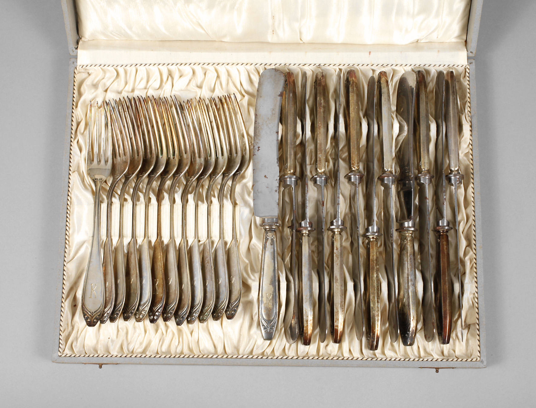 Jugendstilbesteck Silber