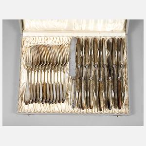 Jugendstilbesteck Silber