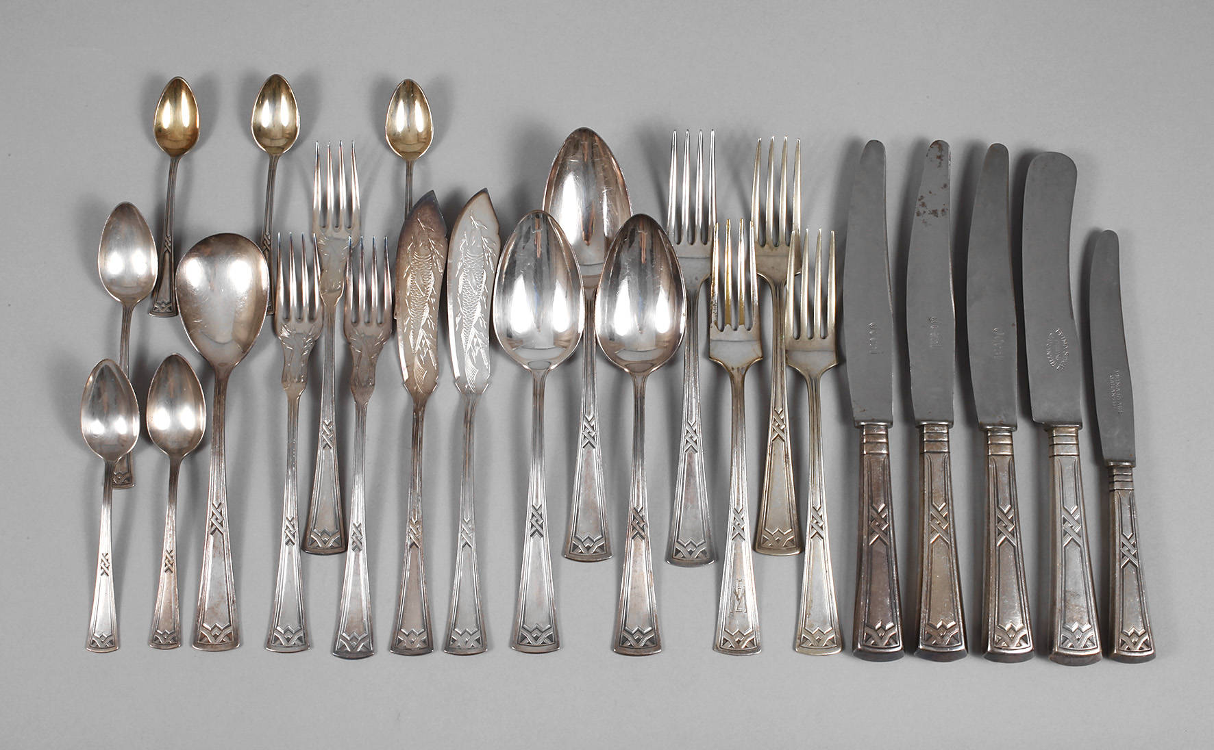 Konvolut Besteck H. A. Erbe Schmalkalden