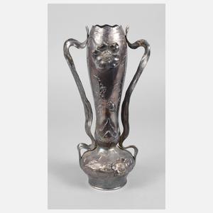 Jugendstilvase Mohnblumendekor