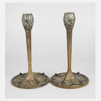 Paar Kerzenständer Jugendstil111