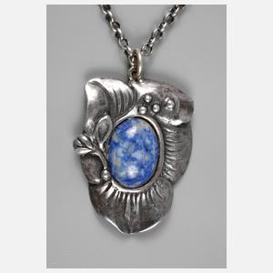 Jugendstilanhänger mit Lapis