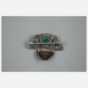 Patriz Huber, seltene Jugendstilbrosche