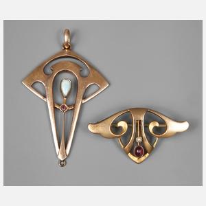 Anhänger und Brosche