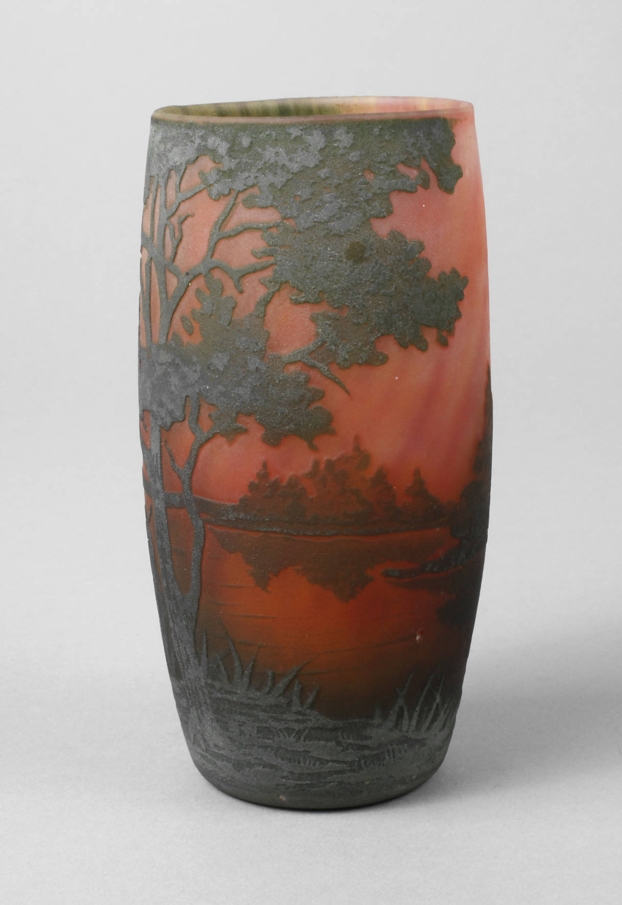 Daum Nancy Vase Landschaftsdekor