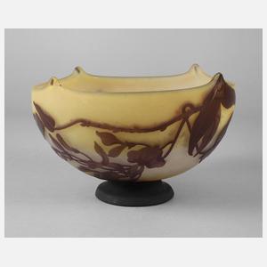 Émile Gallé Schale mit Schmetterling