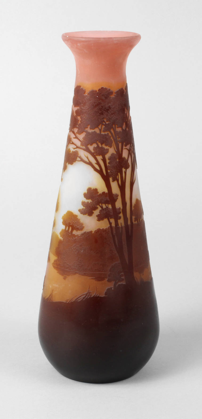 Émile Gallé Vase Landschaftsdekor