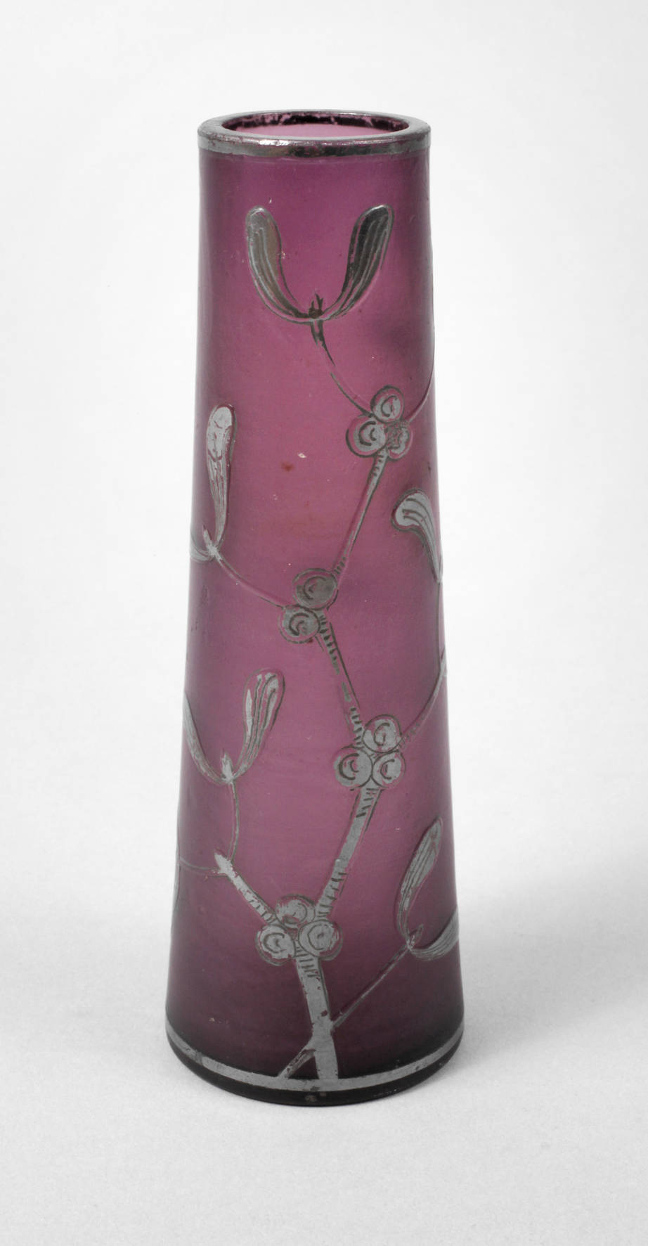 Kleine Jugendstilvase mit Mistelzweigen