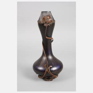 Paar montierte Jugendstilvasen