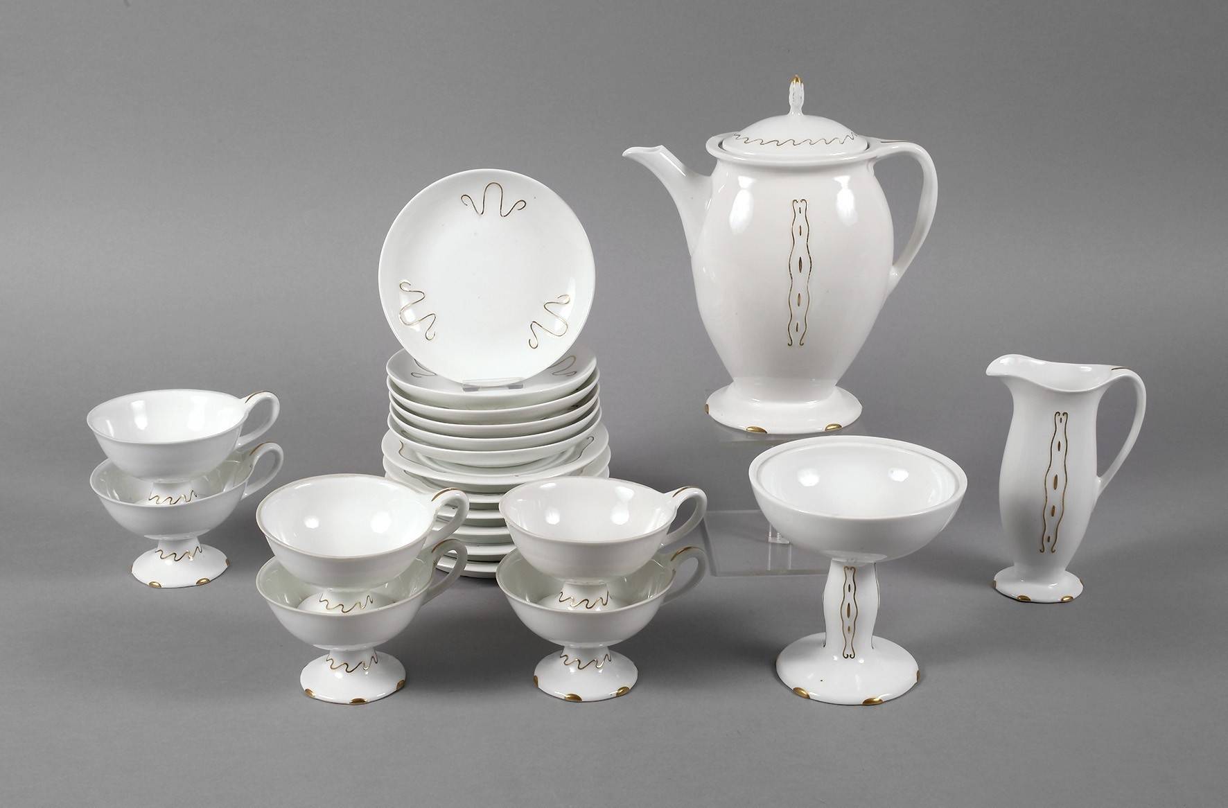 Meissen Teichert Service Jugendstil