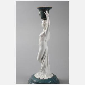 Rosenthal figürlicher Kerzenleuchter Jugendstil