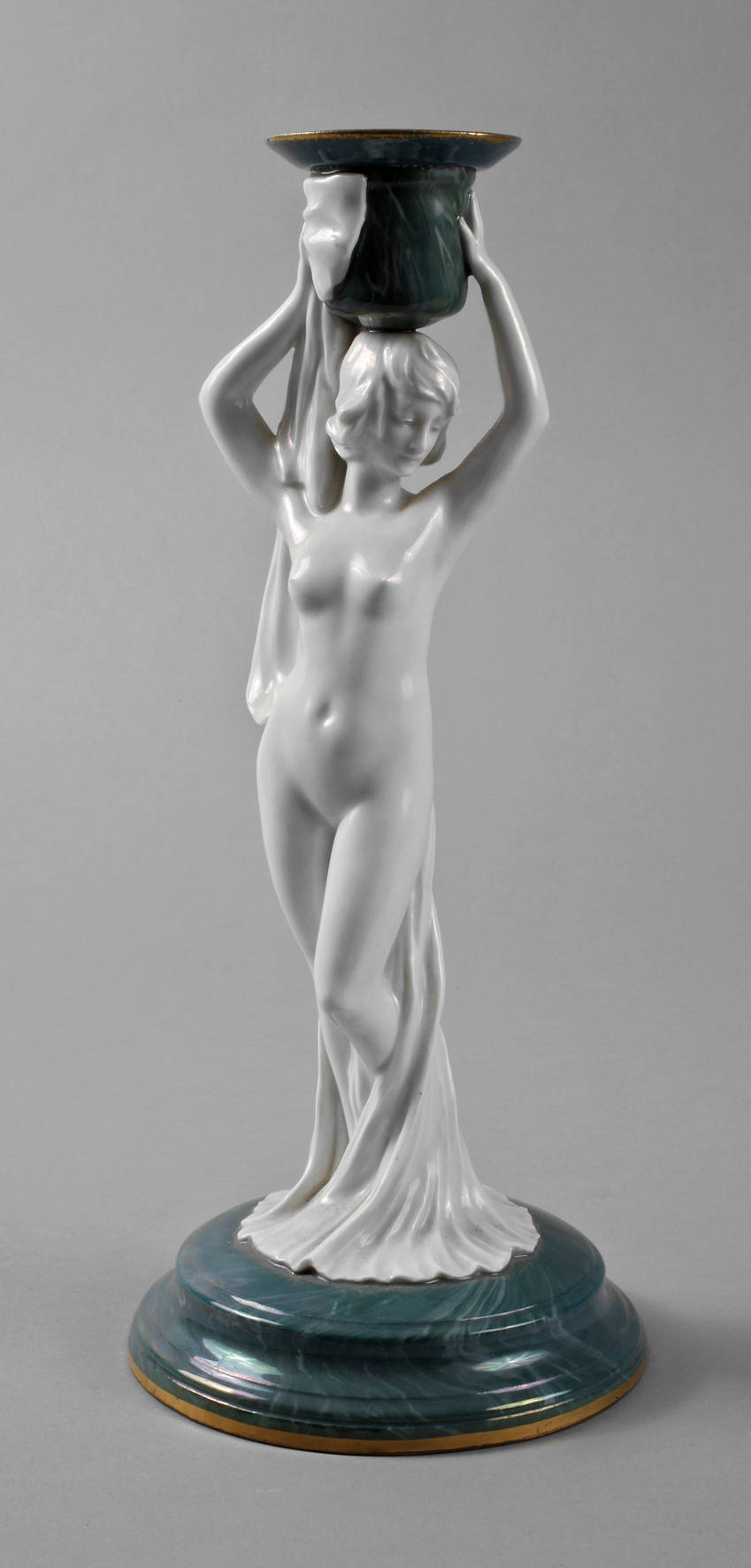 Rosenthal figürlicher Kerzenleuchter Jugendstil