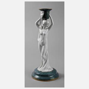 Rosenthal figürlicher Kerzenleuchter Jugendstil