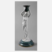 Rosenthal figürlicher Kerzenleuchter Jugendstil111