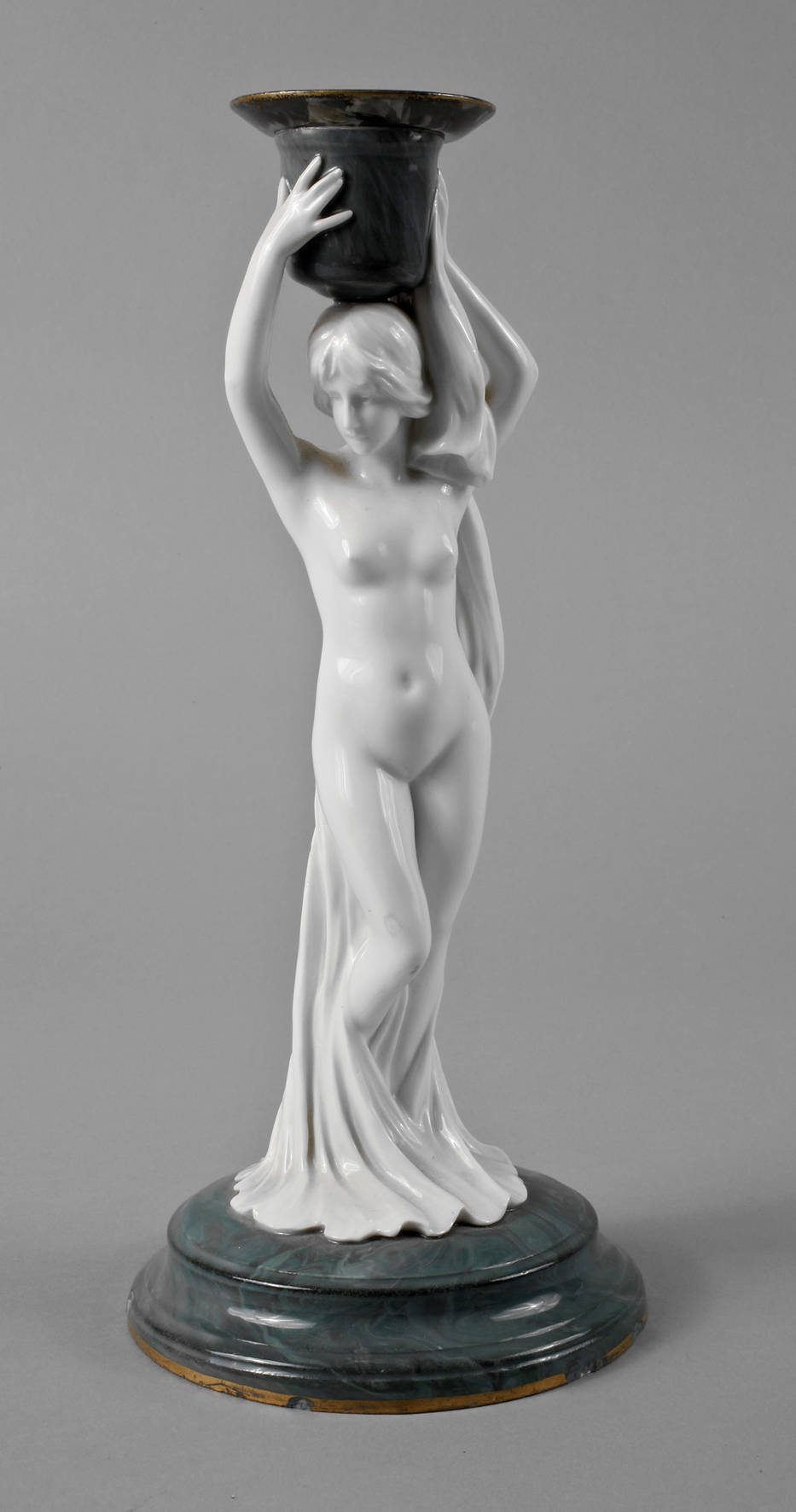 Rosenthal figürlicher Kerzenleuchter Jugendstil