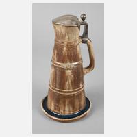 Alexandre Bigot Kanne mit Silbermontierung111