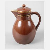 Bunzlau Kaffeekanne Jugendstil111