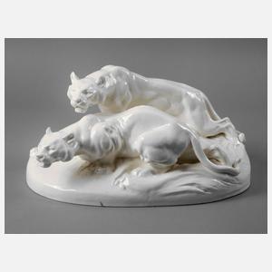 Royal Dux Löwengruppe