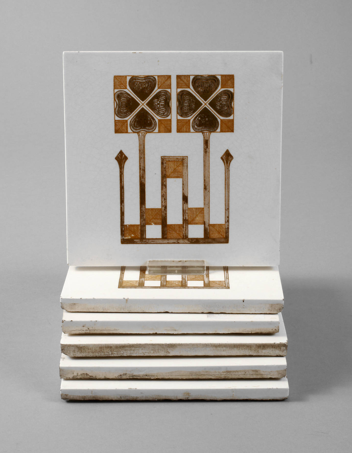 Sechs Jugendstilfliesen