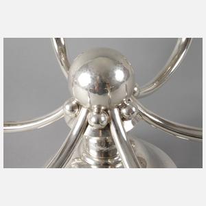 Großer Silberleuchter Art déco