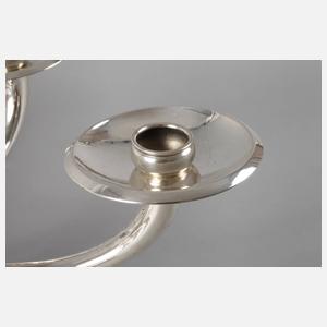 Großer Silberleuchter Art déco