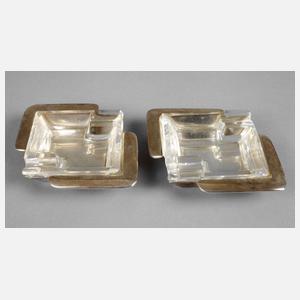 Paar Aschenbecher Art déco