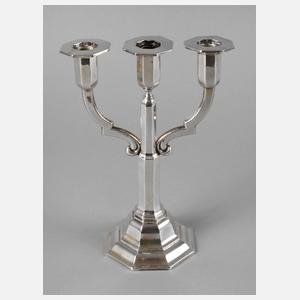 Silber Kerzenleuchter Art déco