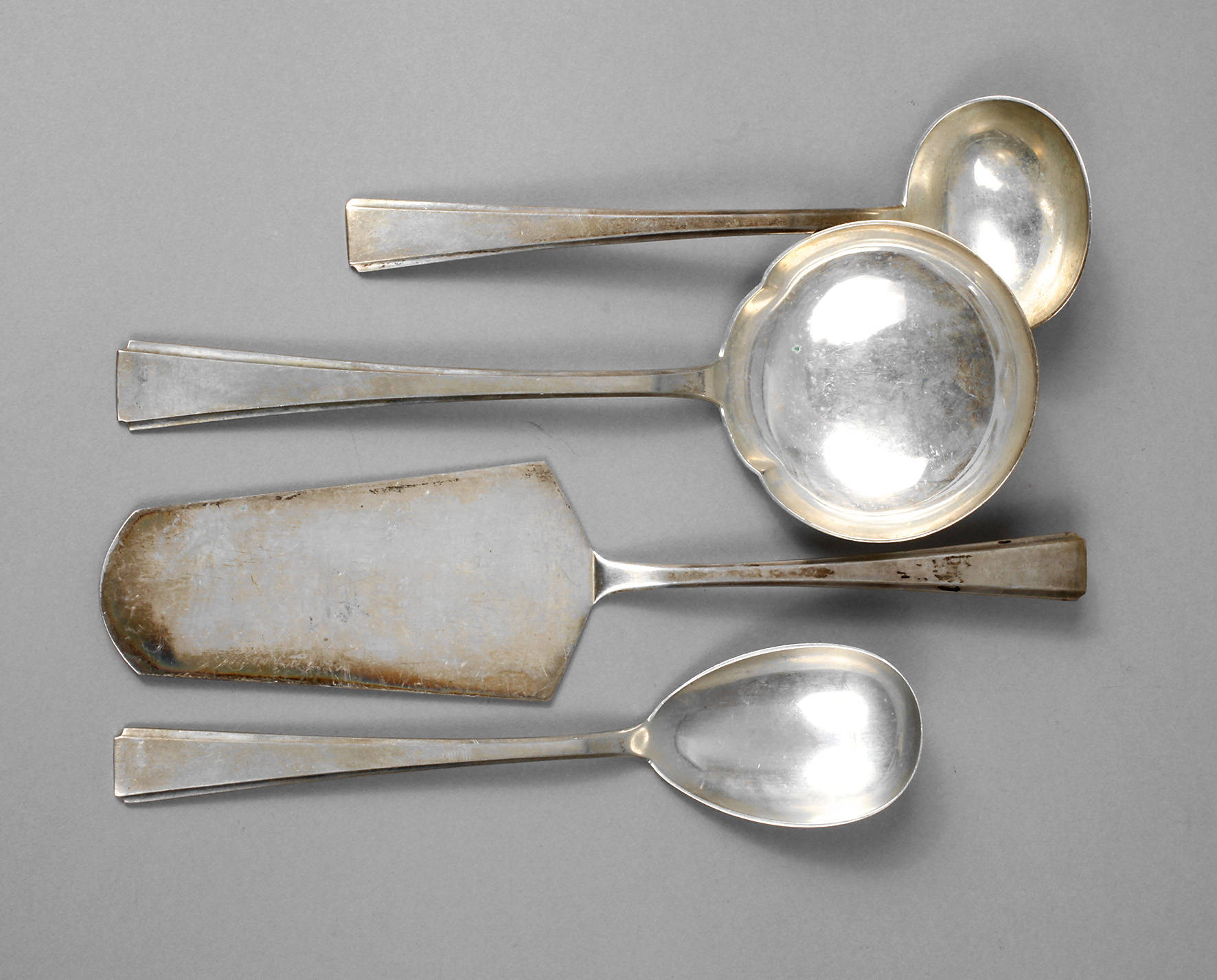 Silber vier Vorlegeteile Prof. Hübner