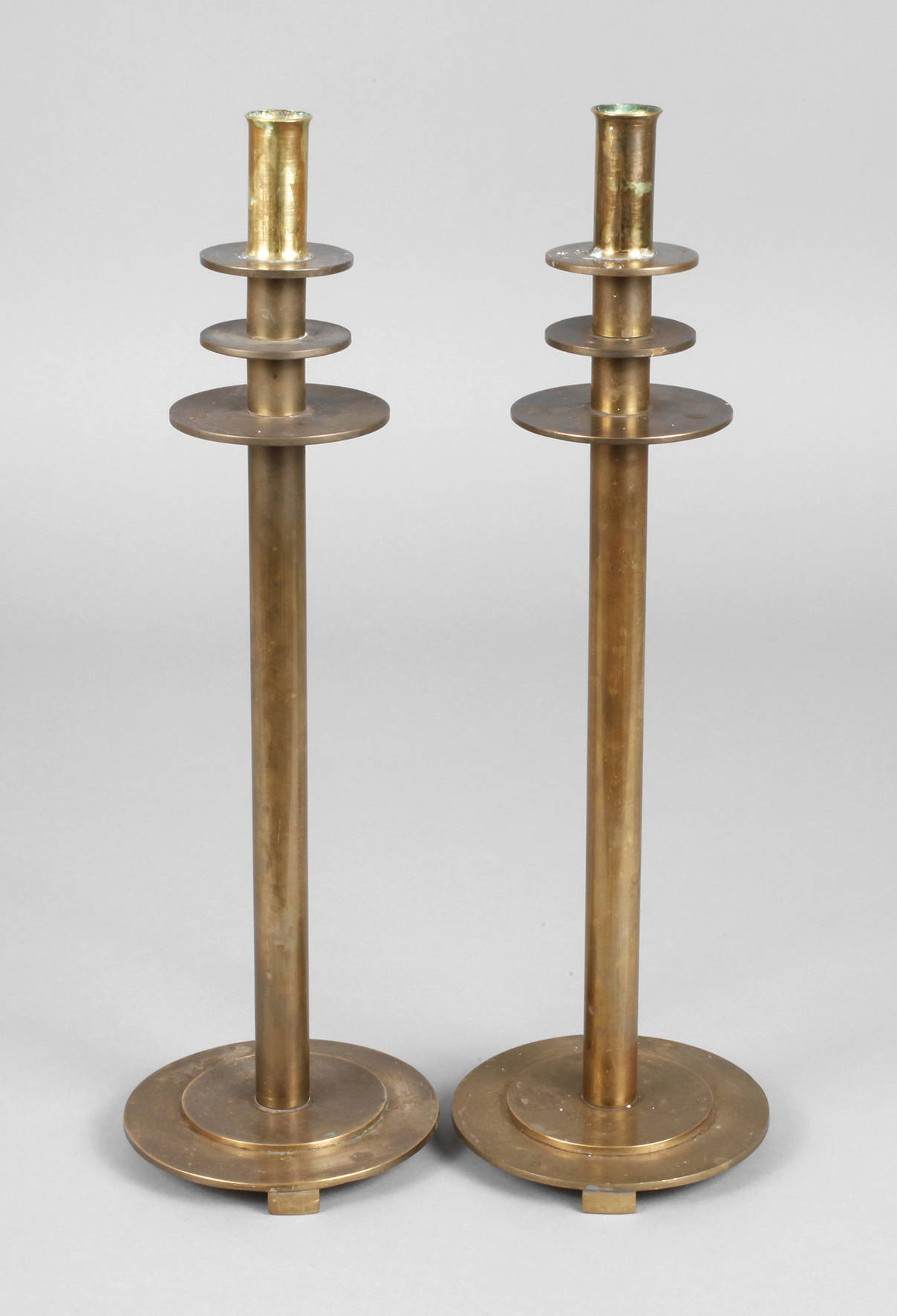 Paar Scheibenleuchter Art déco