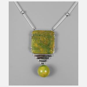 Art déco-Collier mit Kunststoff