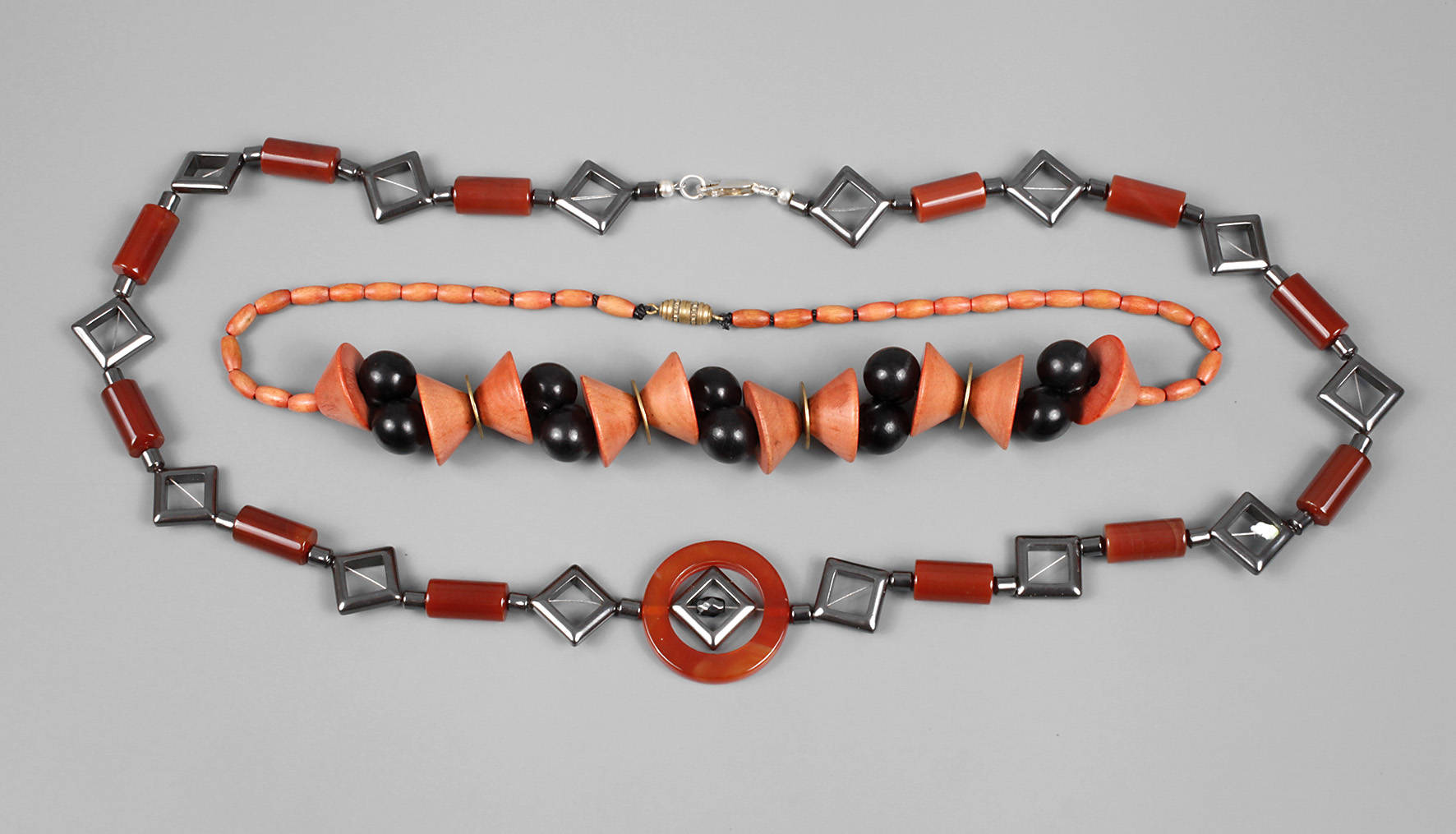 Paar Art déco-Colliers