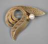 Theodor Fahrner Goldbrosche mit Perle