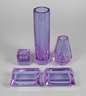 Violette Glasgarnitur