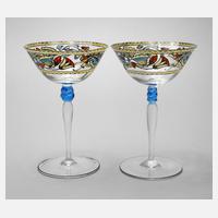 Paar Sektschalen Art déco111