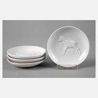 KPM Berlin vier Konfektschälchen111