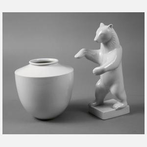 KPM Berlin zwei Teile Weißporzellan