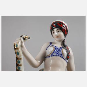 Volkstedt Schlangentänzerin Art déco