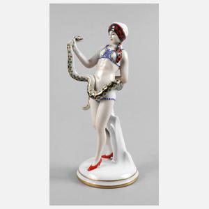 Volkstedt Schlangentänzerin Art déco