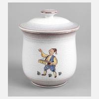 Karlsruher Majolika Tabaktopf111