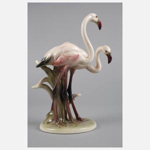 Keramos Wien Flamingopaar