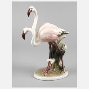 Keramos Wien Flamingopaar