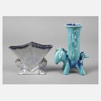 Vase und Serviettenständer Art déco111