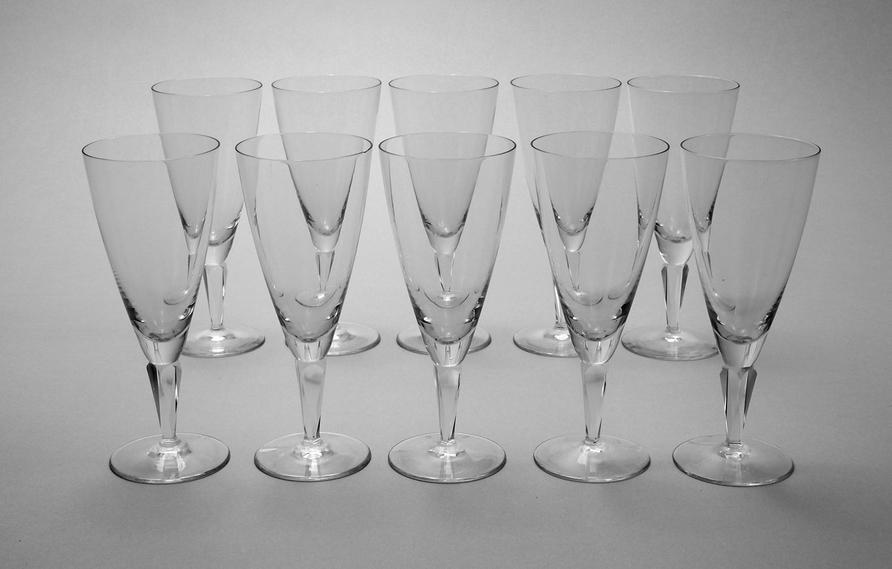 Wilhelm Wagenfeld zehn Sektgläser