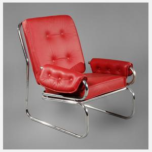 Ledersessel Stahlrohr