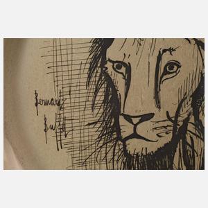 Bernard Buffet Silberteller ”Löwe”